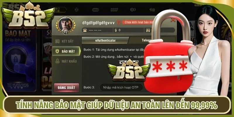 Tính năng bảo mật giúp dữ liệu an toàn lên đến 99,99%